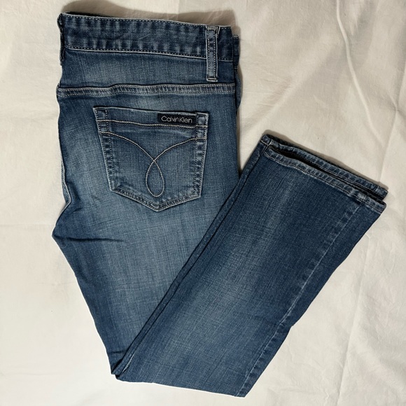 Calvin Klein Jeans Skinny Medium Wash Mid Rise 5 Pocket Jeans, Size 29/8 - Picture 7 of 7